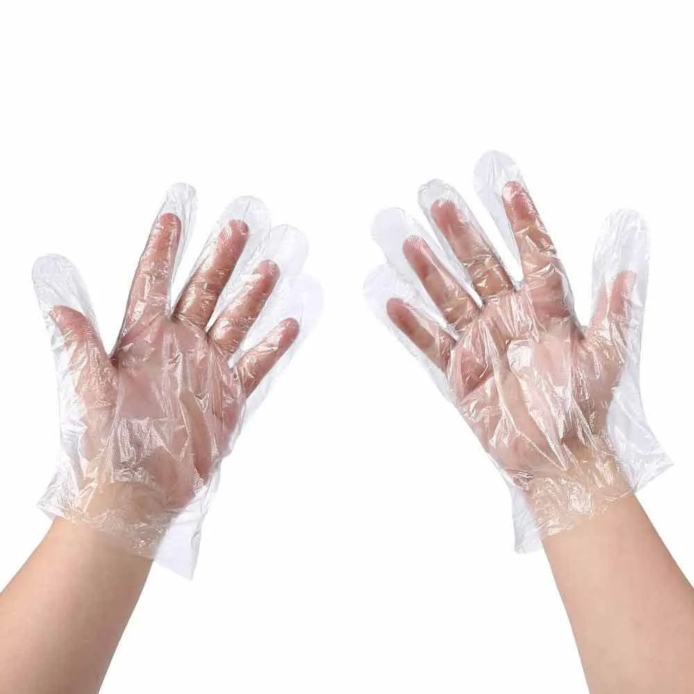 150pk Disposable Plastic Gloves for Food Prep Cooking Cleaning Restaurants Work