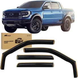 2015-2023 Ford F150 SuperCrew SVT Raptor SuperCrew Rain Guards Acrylic 4Pcs