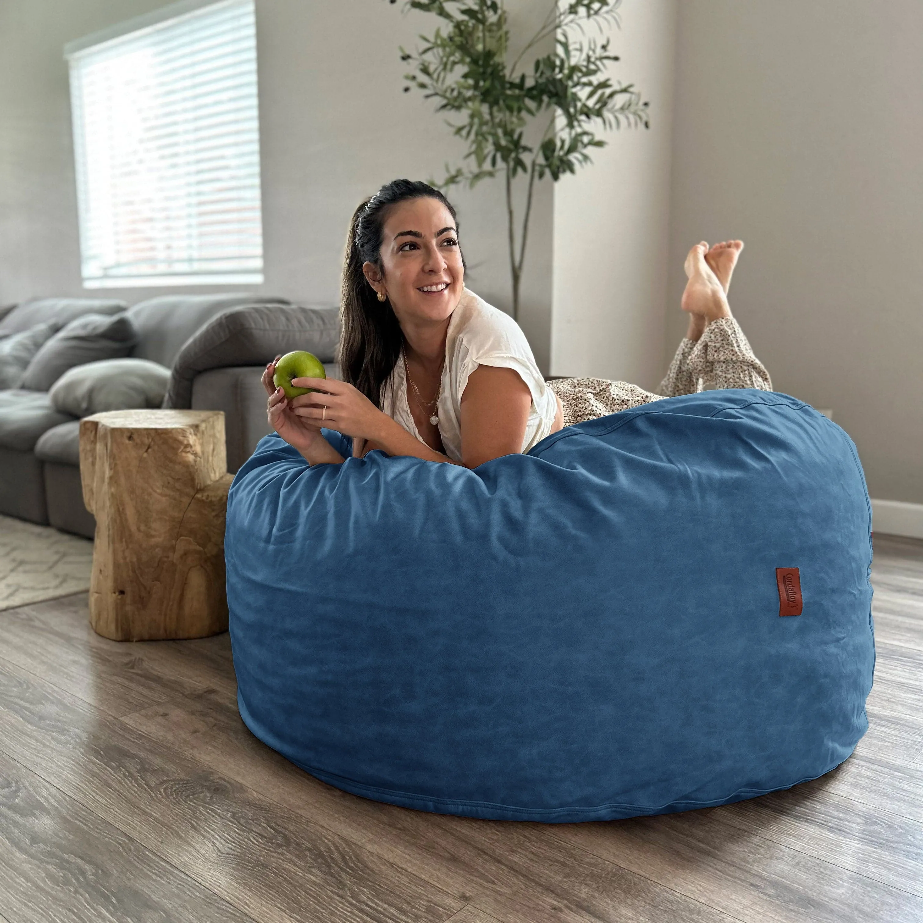Bean Bag - Full - Full Grain Faux Leather