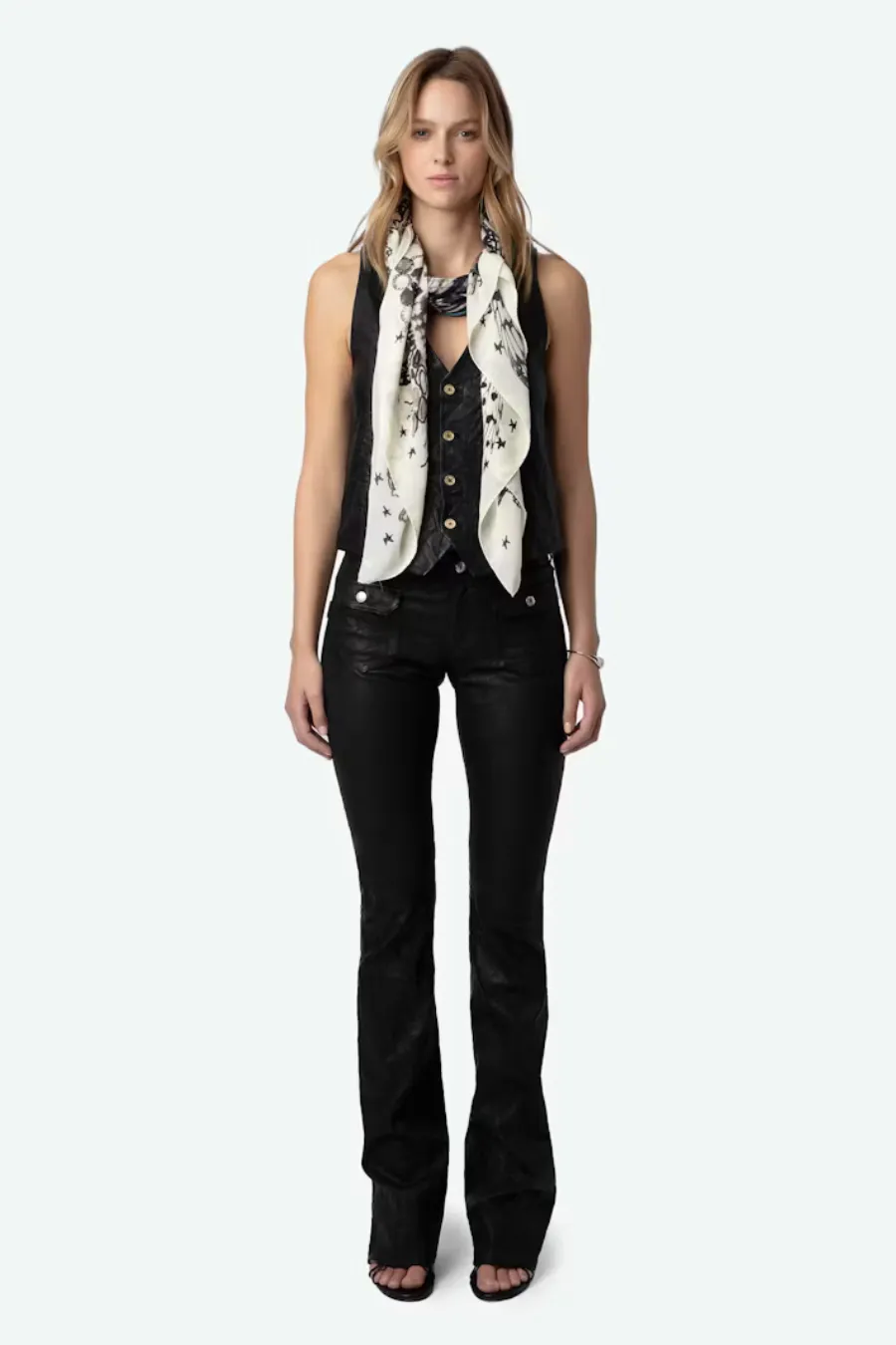 Blondie 135 Silk Scarf Butterfly Lace