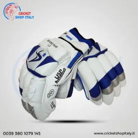 DS D 1.0 White/Blu Batting Gloves Adult