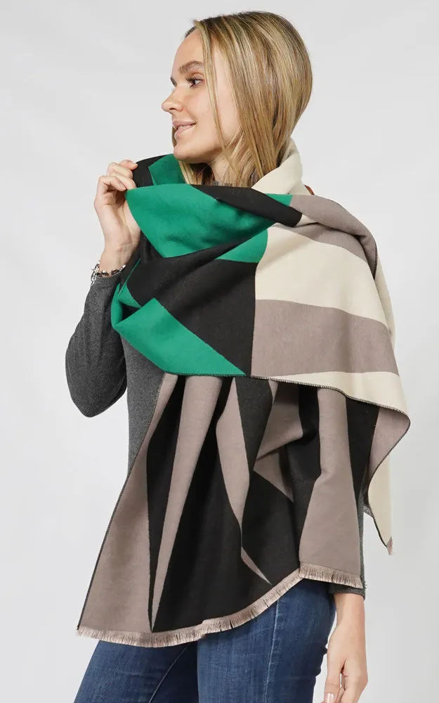 EPS10880 GEOMETRIC PATTERN PASHMINA SCARF