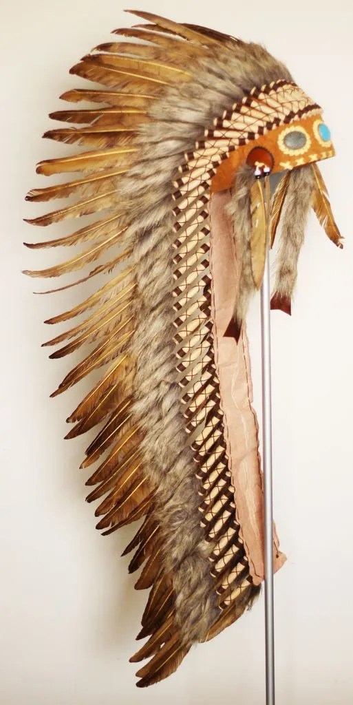 Extra Long Feather Headdress - Indian Headdress Inspired - Headdresses