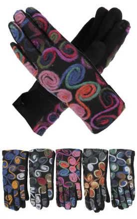 GOV0149 Colorful Woolen Stitching Gloves Pack