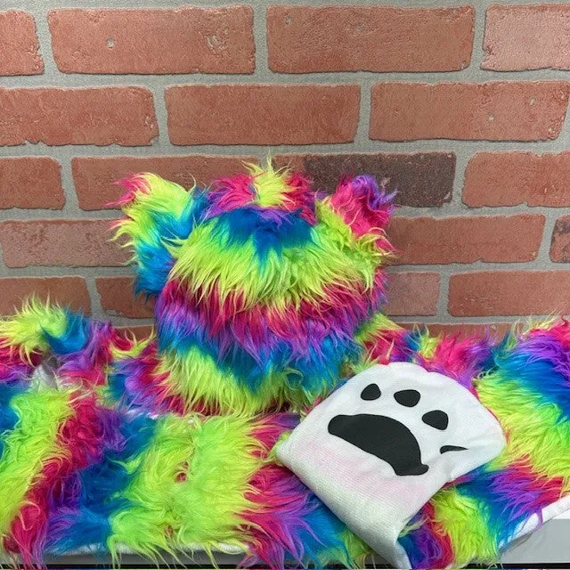 Hat, Scarf, And Mittens- Animal Rainbow