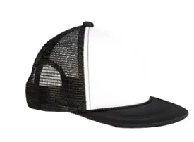 INFANT Mesh Trucker Snapback Hat in Black/White