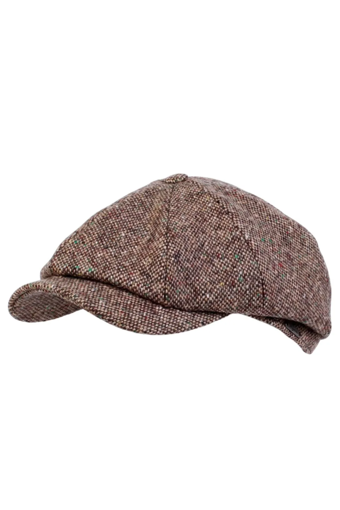 Newsboy Classic Cap in 'Magee 1866' Camel Wool Donegal (Size 58) by Wigens