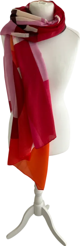 Oliver Bonas Multicoloured Abstract Print Scarf One Size