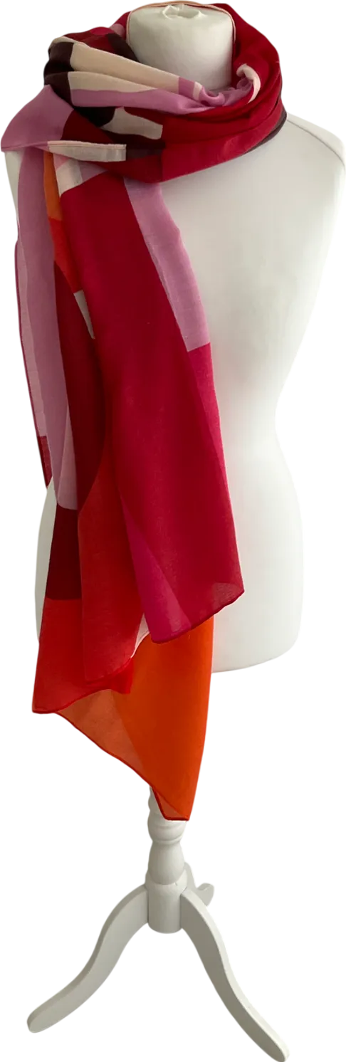 Oliver Bonas Multicoloured Abstract Print Scarf One Size