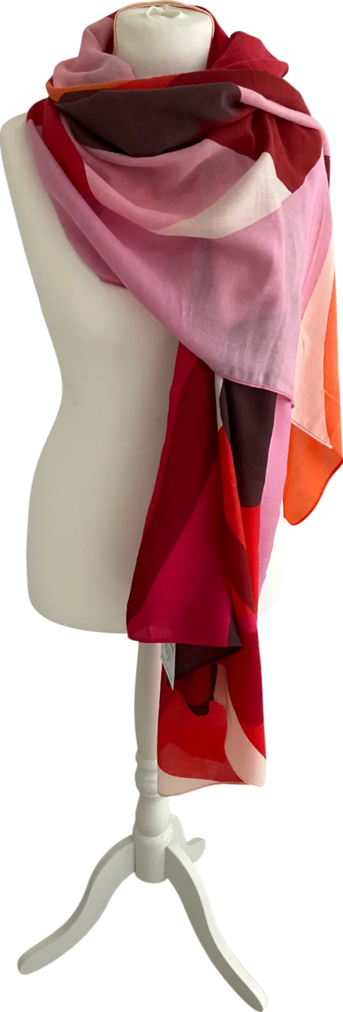 Oliver Bonas Multicoloured Abstract Print Scarf One Size