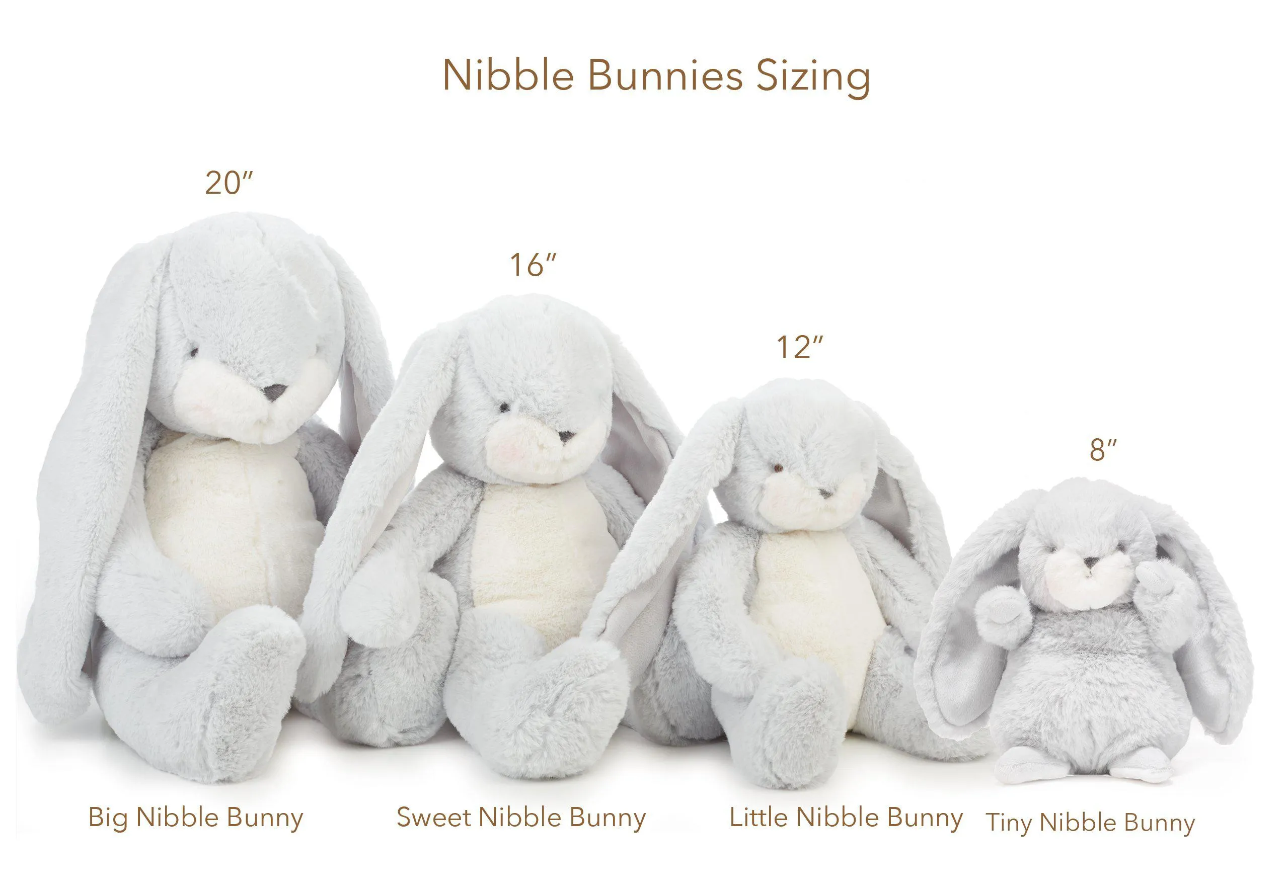 RETIRED - Limited Edition - Holiday Big Nibble Gray 20" Bunny