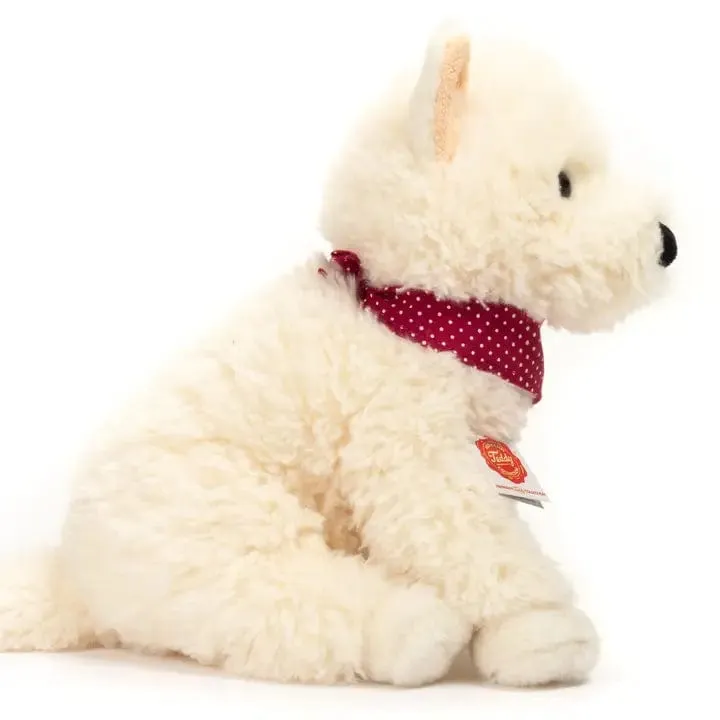 White Highland Terrier Sitting Plush by Teddy Hermann